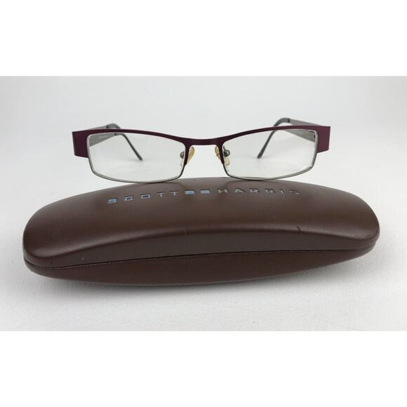 Scott Harris Europa SH-215 #2 Purple Eyeglass Frames 50-16 + Case Discontinued - Picture 7 of 8